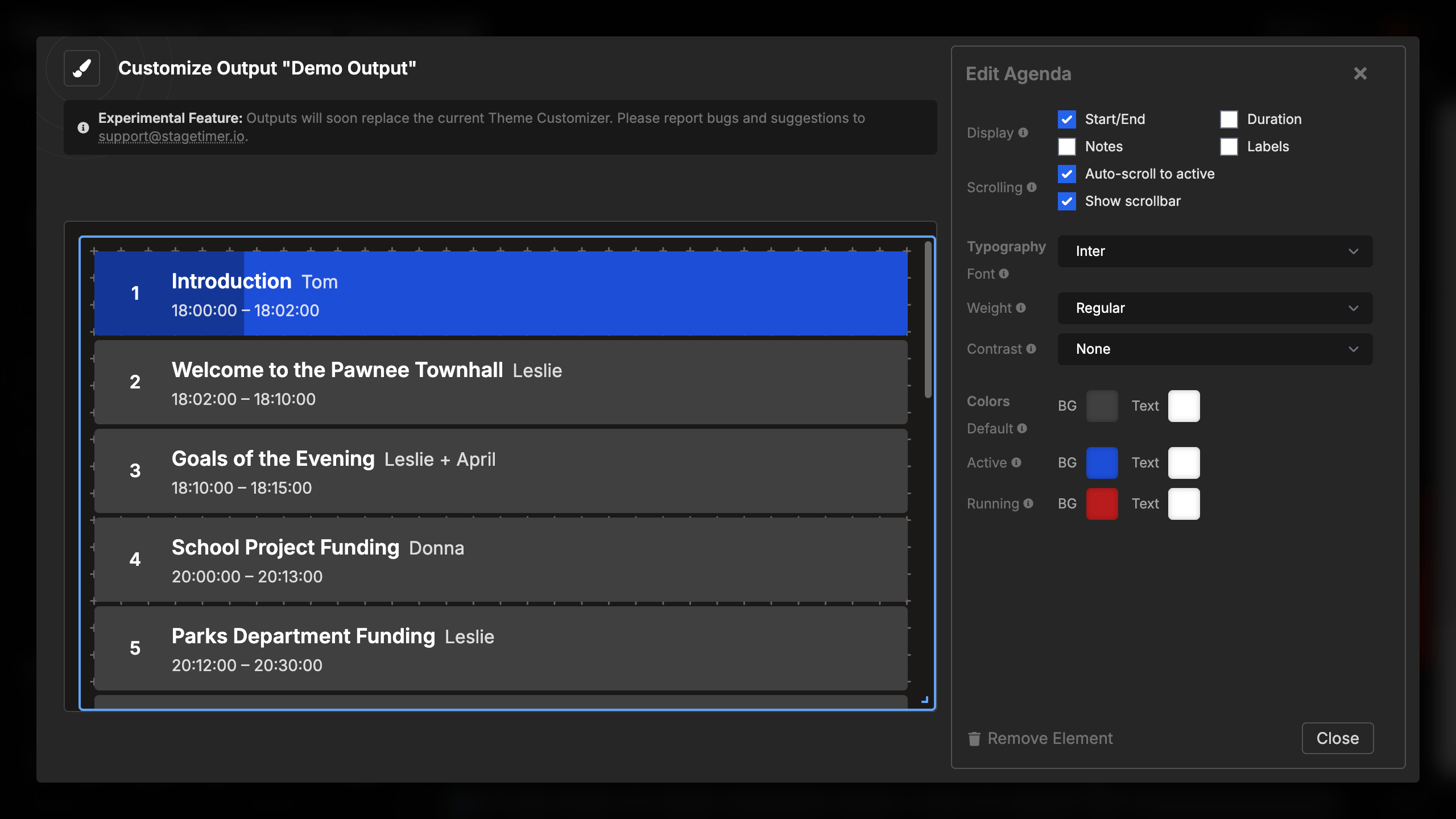Active timer stopped/paused