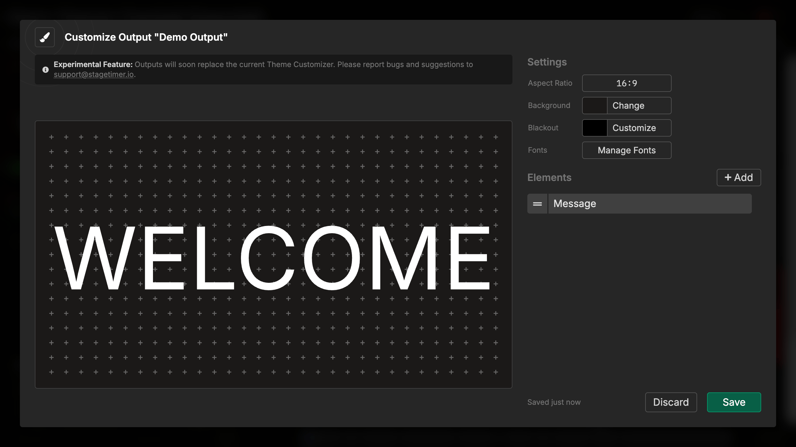 Message element overview
