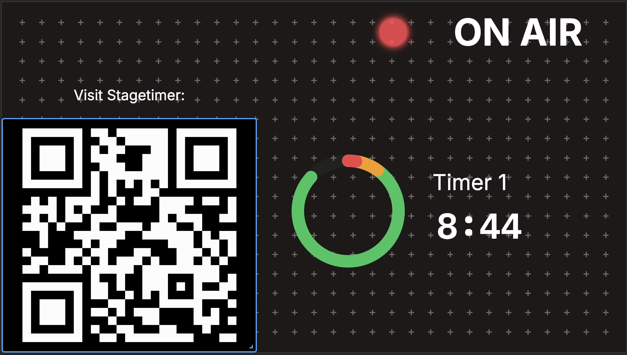 QR code with default black and white colors
