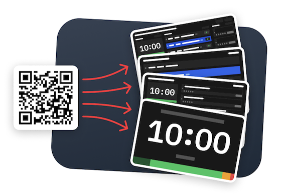 Illustration of QR-Code with multiple sharable pages